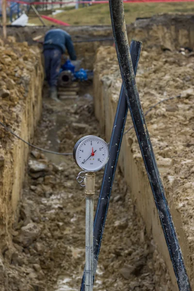 Water pressure gauge — Stock Photo, Image