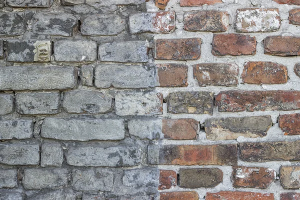 Half colored brick wall texture — Stock Photo, Image