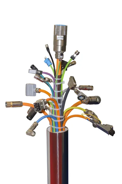 Lote de diferentes conectores de cable — Foto de Stock