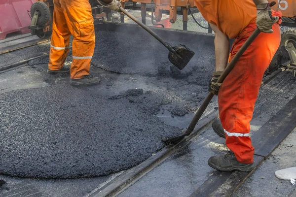 Laying of mastic surface — Stock Image Laying of mastic surface Stock Image