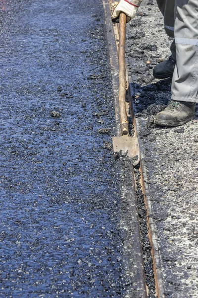 Überschüssiger Asphalt — Stockfoto