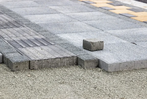 Gieten van beton op de bouwplaats — Stockfoto