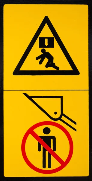 차량 위험 경고 라벨 2 — 스톡 사진