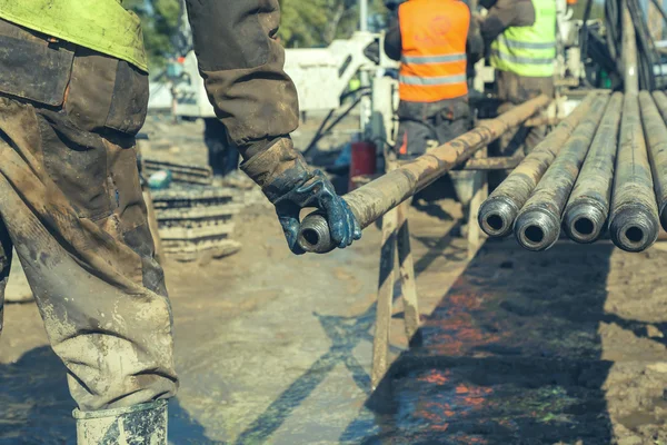 Boor pijpen voor core boren platform 2 — Stockfoto