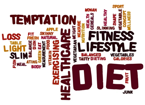 Diet word cloud concept 3 — Stock Photo, Image