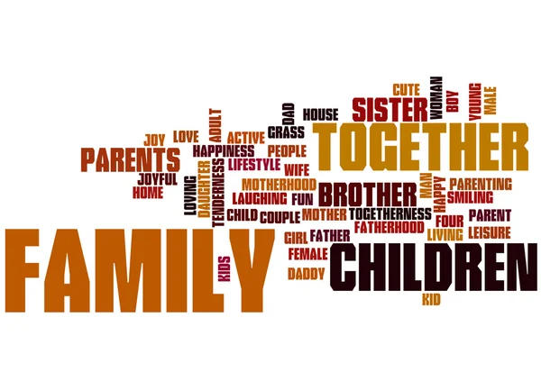 Family, word cloud concept 2 — Stock Photo, Image