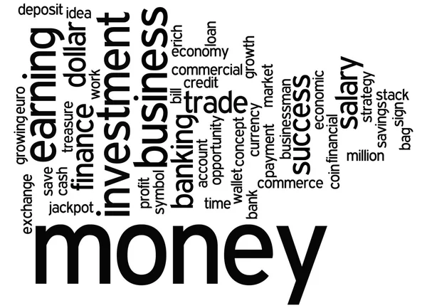 Money word cloud concept 2 — Stock Photo, Image