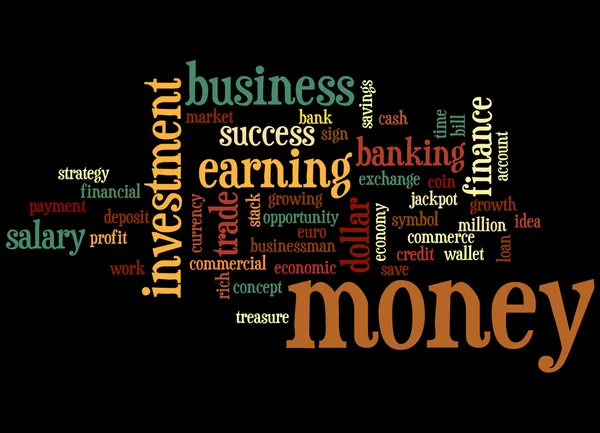 Money word cloud concept 3 — Stock Photo, Image