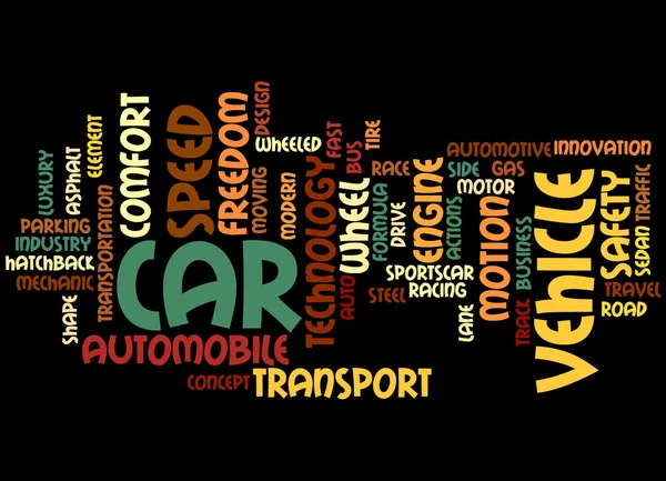 Car, word cloud concept 2 — Stock Photo, Image