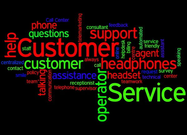 Customer Service, word cloud concept 2 — Stock Photo, Image