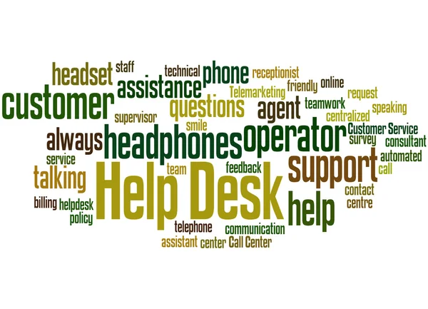 Help Desk, concepto de nube de palabras 7 —  Fotos de Stock