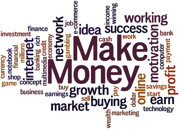 Make Money, word cloud concept 5 — Stock Photo, Image