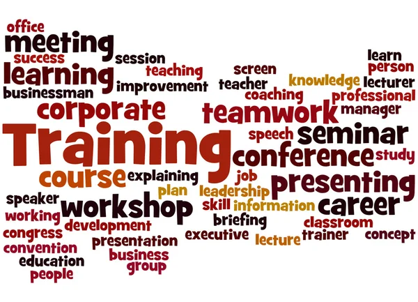 Formazione, concetto word cloud 9 — Foto Stock