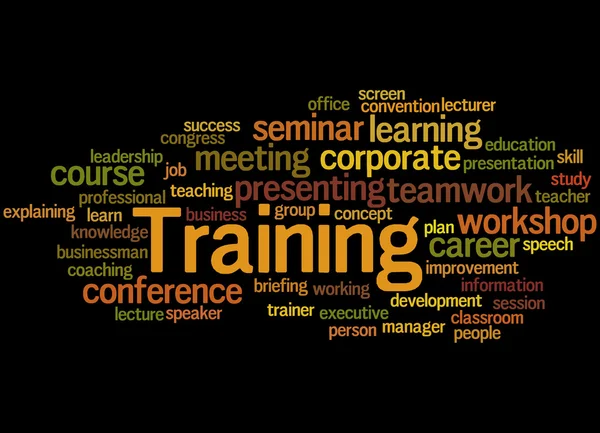 Formazione, concetto di word cloud — Foto Stock