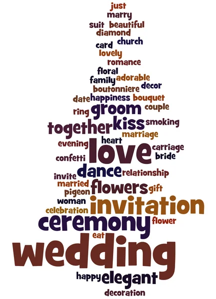 Wedding, word cloud concept 7 — Stock Photo, Image