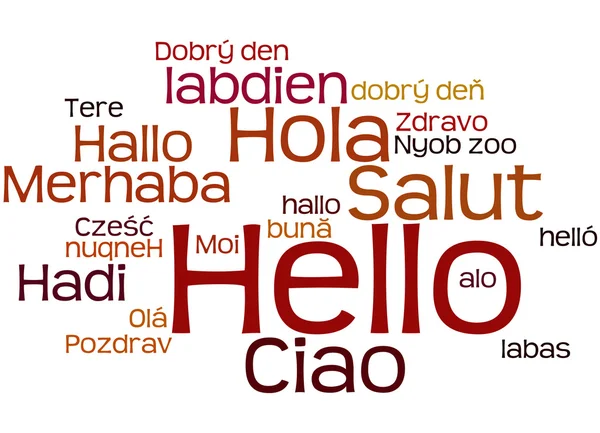 Hello, in different languages 9 — Stock Photo, Image