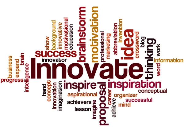 Innovare, concetto word cloud 7 — Foto Stock