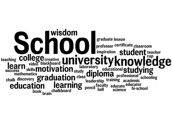 School, word cloud concept 7 — Stock Photo, Image