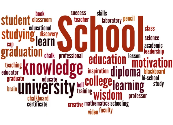 School, word cloud concept — Stock Photo, Image