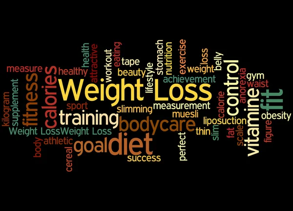 Weight Loss, word cloud concept 6 — Stock Photo, Image