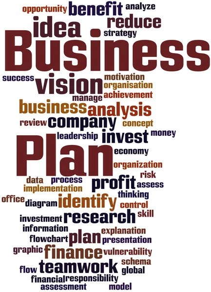 Businessplan, Wort Cloud-Konzept 5 — Stockfoto