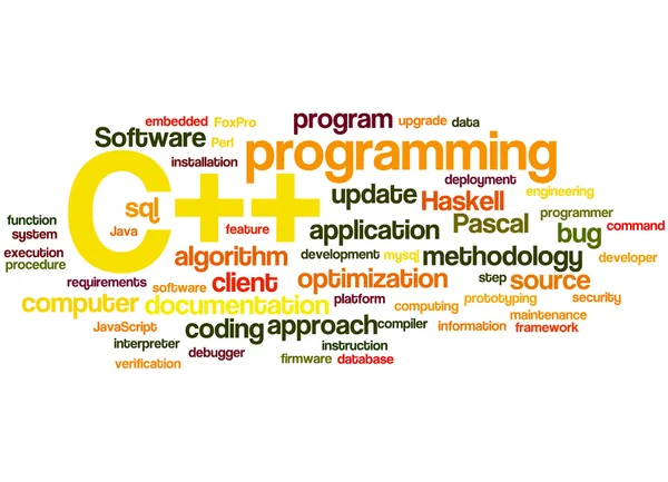 C++ programming, word cloud concept 8 — Stock Photo, Image