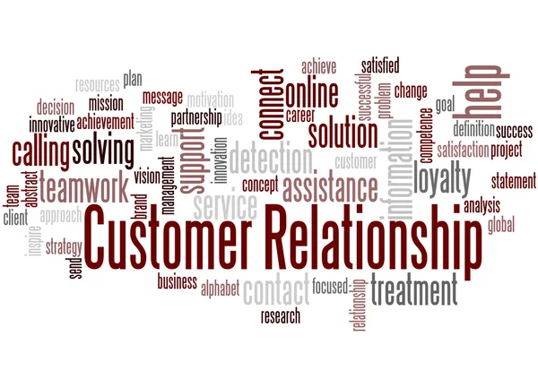 고객 관계, 단어 클라우드 개념 2 — 스톡 사진