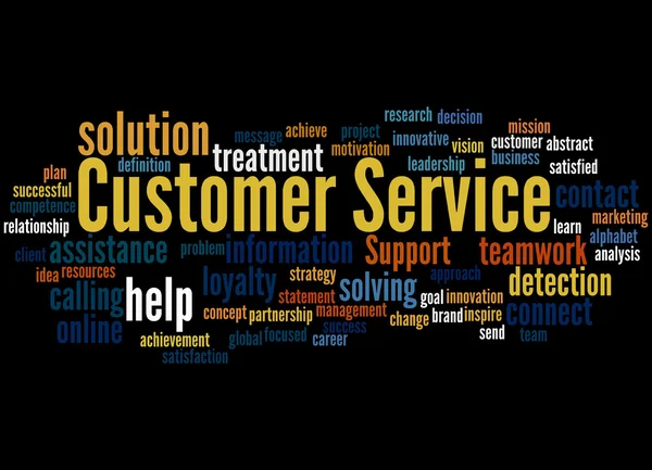 Servicio al cliente, concepto de nube de palabras 9 — Foto de Stock