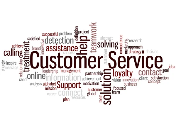 Customer Service, word cloud concept — Stock Photo, Image
