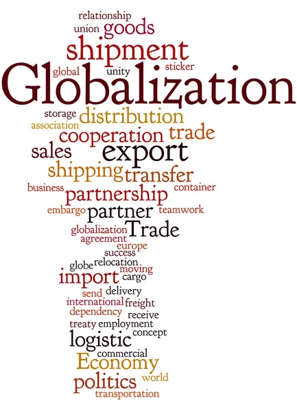 Globalizace, slovo mrak koncepce 9 — Stock fotografie