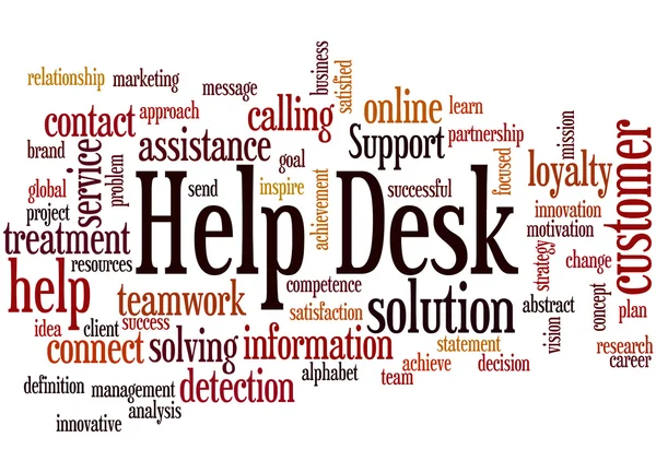 Help Desk, concepto de nube de palabras 2 —  Fotos de Stock