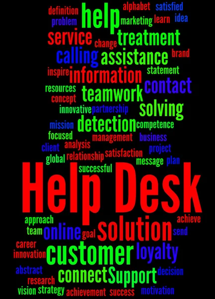 Help Desk, concepto de nube de palabras 4 —  Fotos de Stock