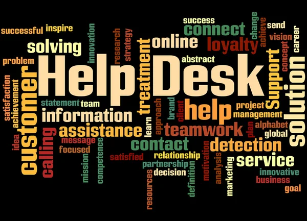 Help Desk, concepto de nube de palabras 8 —  Fotos de Stock