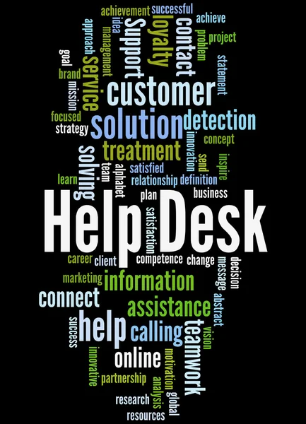 Help Desk, concepto de nube de palabras 10 —  Fotos de Stock