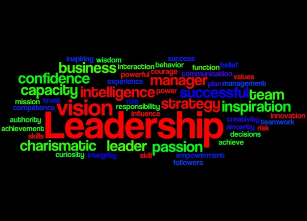 Лідерство, слово "хмара" концепція 4 — стокове фото