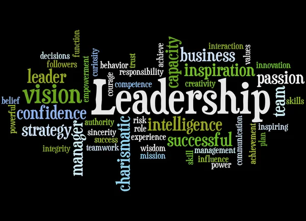 Leadership, word cloud concept 6 — Stock Photo, Image