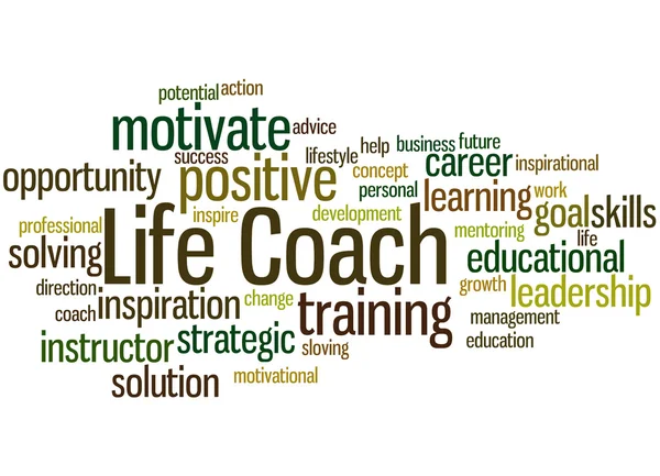 Life Coach, concepto de nube de palabras 5 — Foto de Stock