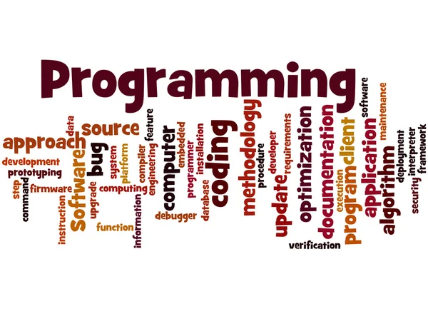 Programming, word cloud concept — Stock Photo, Image