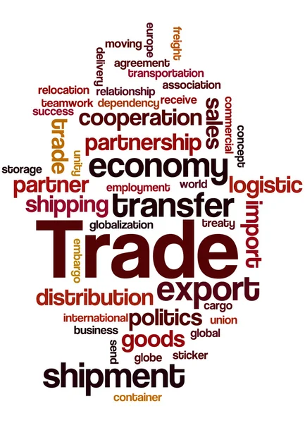 Trade, word cloud concept 3 — Stock Photo, Image