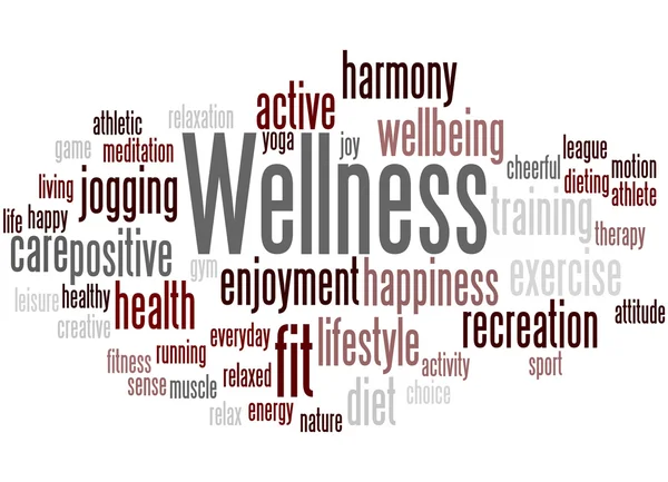 Wellness, concepto de nube de palabras 5 — Foto de Stock