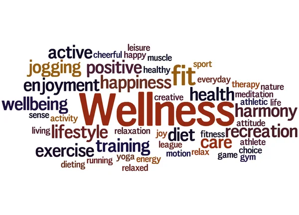 Wellness, Word Cloud Konzept — Stockfoto