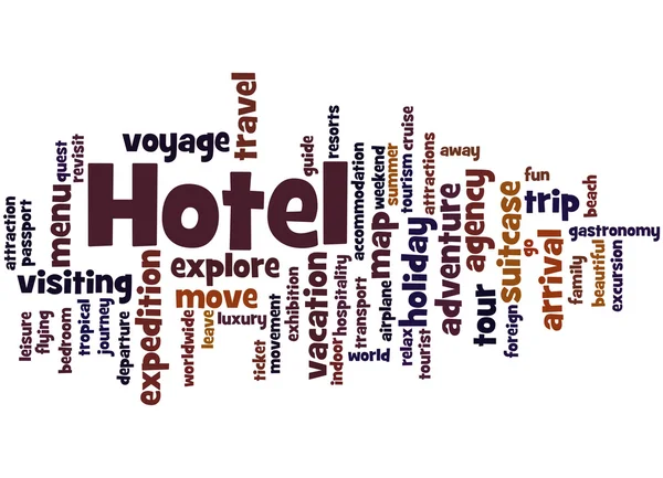 Hotel, word cloud concept 5 — Stockfoto