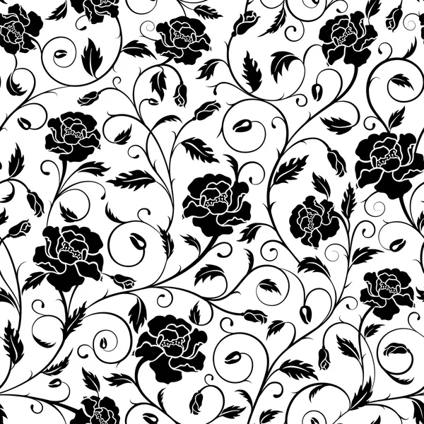 Seamless pattern poppies — Stock Vector