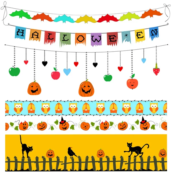 Elementi di design Halloween — Vettoriale Stock