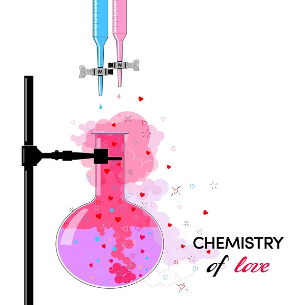 Chemie der Liebe — Stockvektor