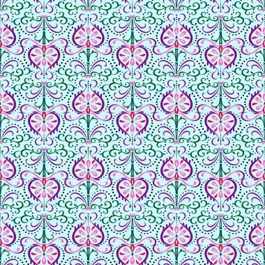 Desen oryantal çiçek