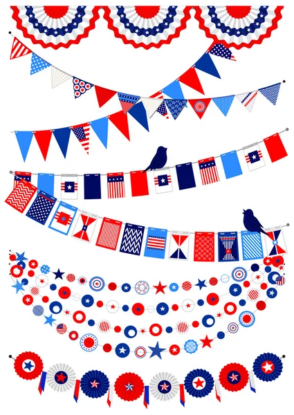 Set Amerikan süslemeleri