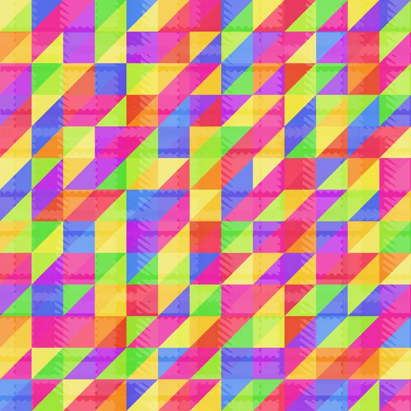 Seamless rainbow triangle — Stock Vector