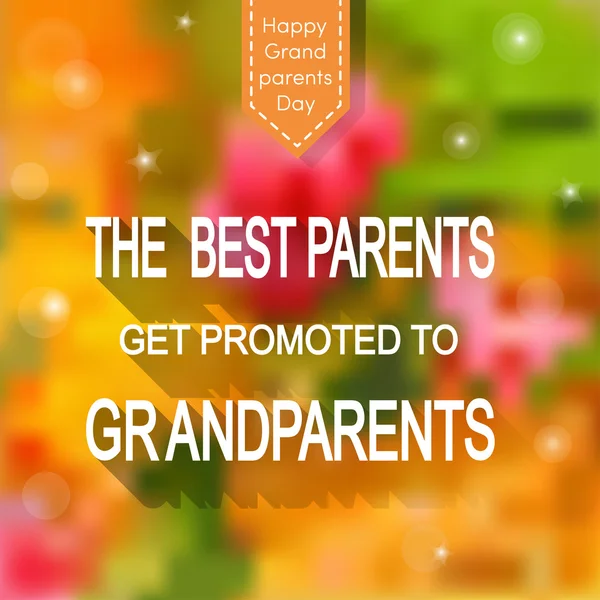 Jour des grands-parents fond — Image vectorielle