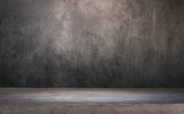コンクリート灰色のグランジの壁 石の壁と灰色のセメントテーブル セメント床のヴィンテージインテリア 古い汚れセメントの色の灰色の壁のレトロなパターンのテクスチャとして古い抽象的なテクスチャ背景 — ストック写真